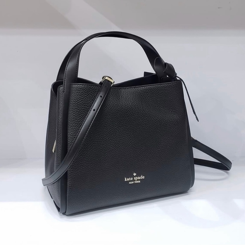 Kate Spade Black Pebbled Leather Shoulder Bag